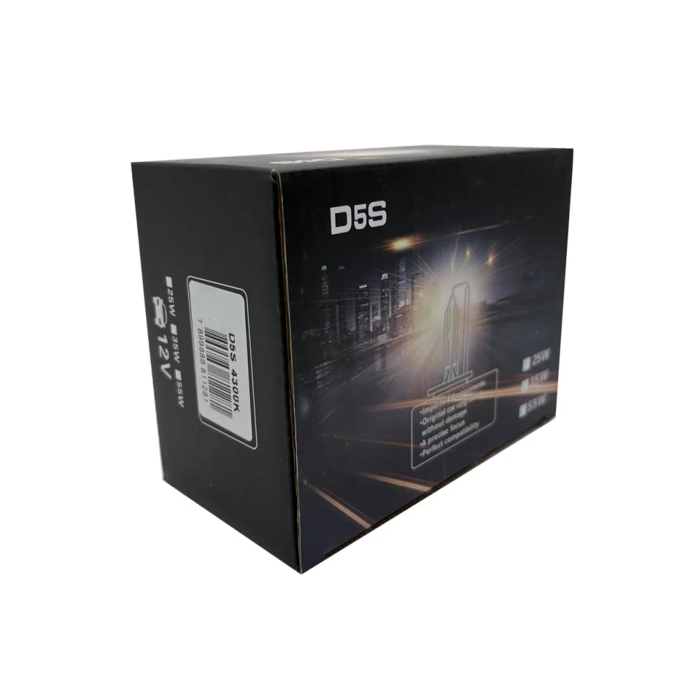 Pаспродажа Высокая яркость 3651lm ксенон D5S лампы подлинные D5S 5500K 35W 12V ксенон HID лампы фары 3F19 лампы Замена GLOWTEC