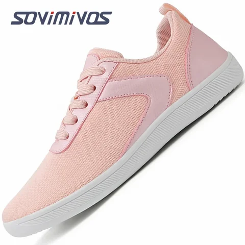 Мужские беговые кроссовки для прогулок, с широким носком, с нулевой подошвой, оптимальное сцепление, женские Прогулочные кроссовки, повседневная обувь