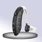 Мини-слуховые аппараты Bluetooth, перезаряжаемый BTE-аудиофон, усилитель звука для глухих, шумоподавление, регулировка громкости, защита от потери