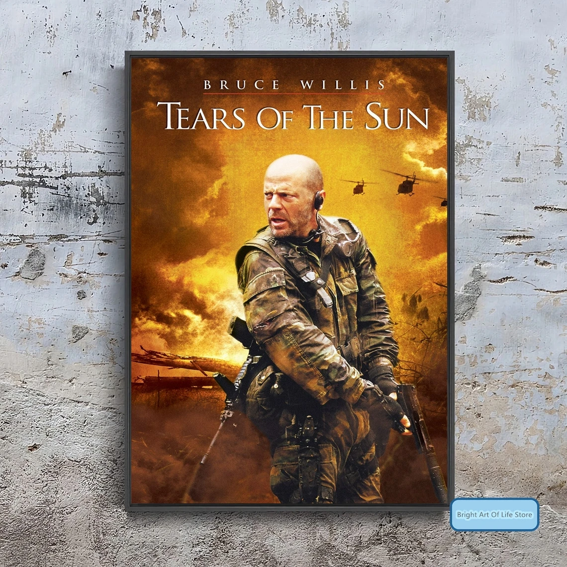 

Плакат из фильма слезы солнца (2003), Обложка, фотопечать, холст, настенное искусство, домашний декор (без рамки)