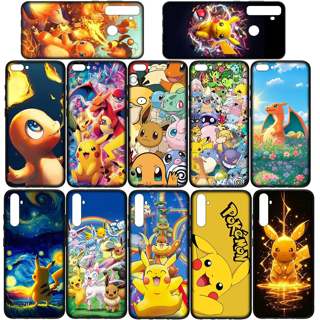 Чехол Charmander P-Pokemons GO P-Pikachus для телефона Xiaomi Redmi Note 9 8 11 Pro 4G 5G 9S 11S 9A 9C NFC 9T 8A Мягкий