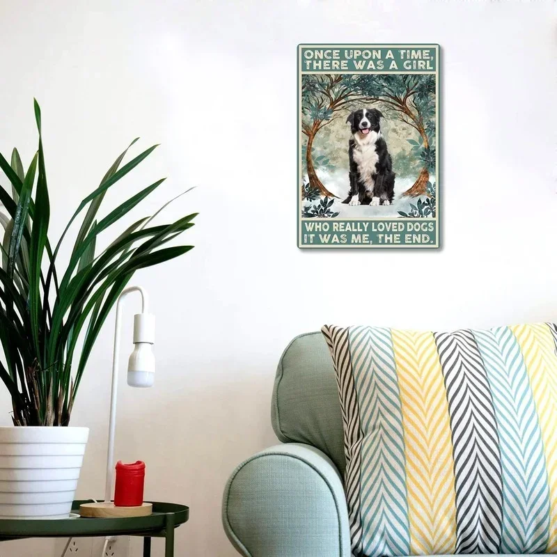 Once Upon A Time There Was Girl Who Really Loved Lhasa Apsos Dog Lover Металлические жестяные вывески