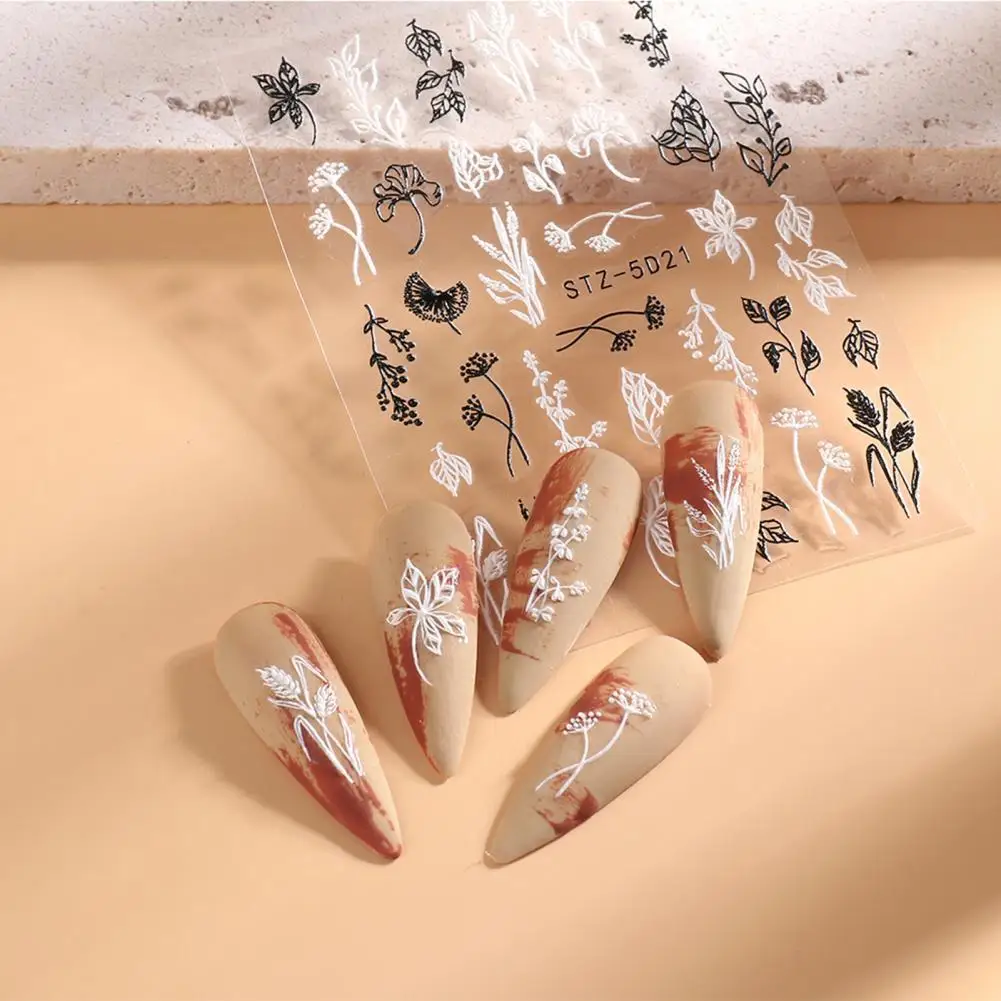 

Nail Decoration Decorative Classic Camellia Nail Decoration Sticker Non-Fading DIY Nail Decals