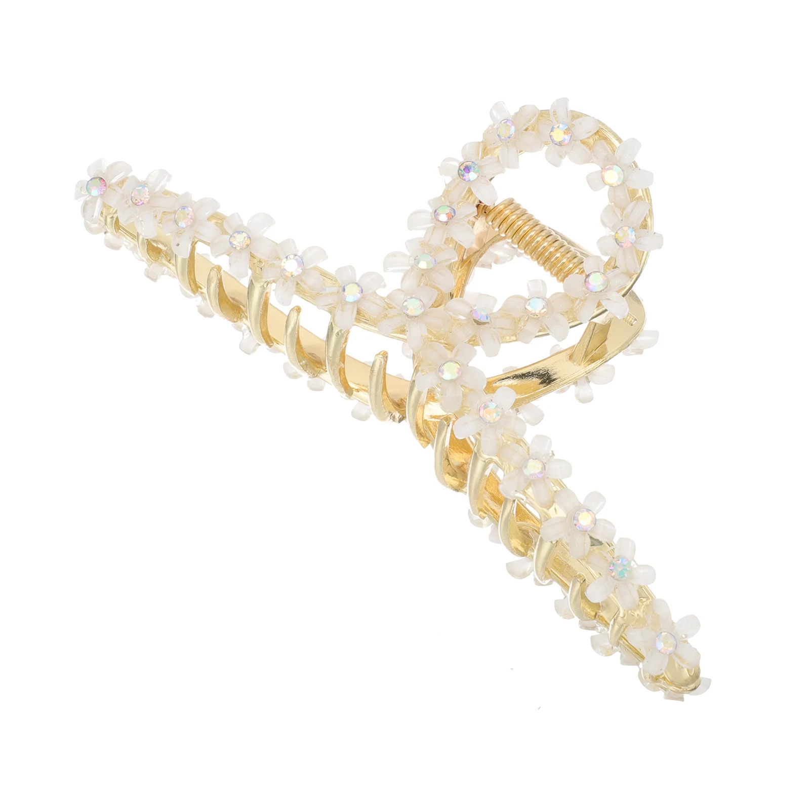 

Hairpin Rhinestone Barrettes Clips Claw Crystal Thick Metal Miss Accessories Women