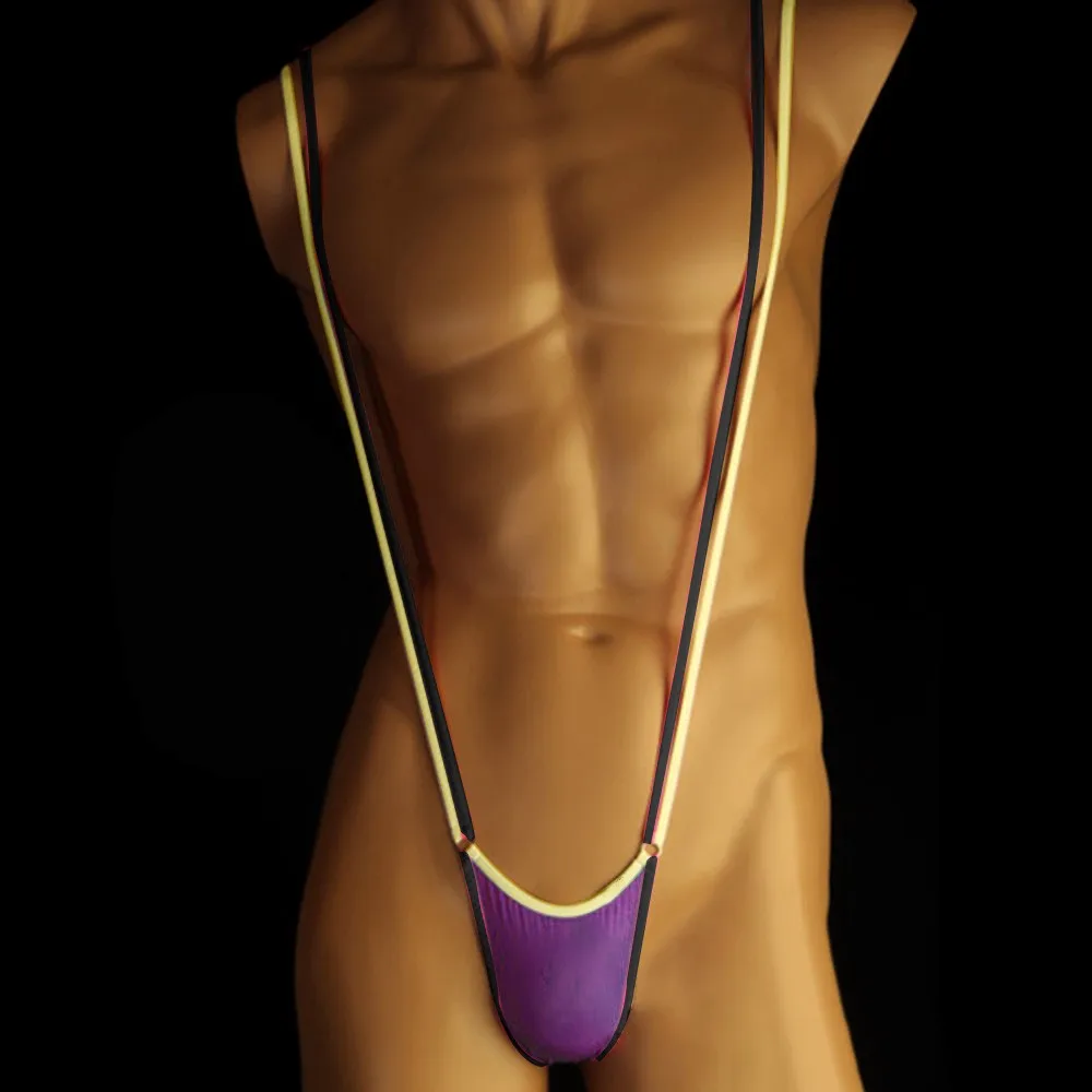 

Deep V-shaped Thong Mankini Men Leotard Underwear Man Body Costume Bodysuit Stage Perform Bandage Lingerie Night Clubwear A50