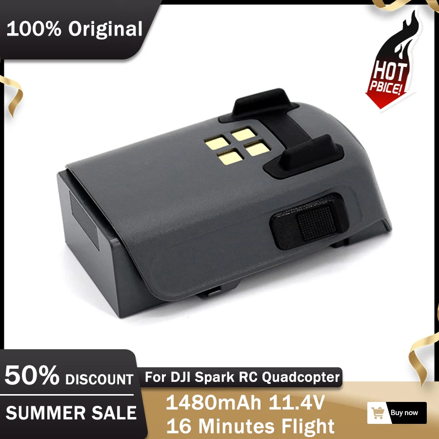 

SALE Battery Intelligent Flight Batteries for Drone DJI Sparks Original Accessories Part ( 1480 mAh / 11.4 V )
