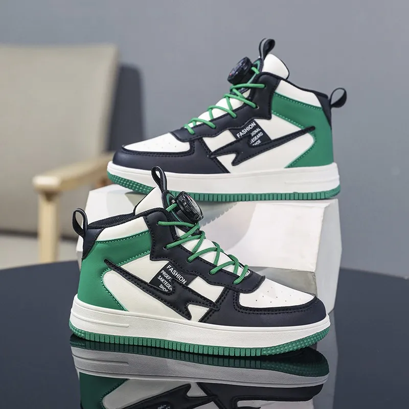 

Brand New Kids Sneakers Boys Girls Casual Board Shoes High Top Waterproof Non-slip Sport Shoes Big Children Walking Shoes 30-39