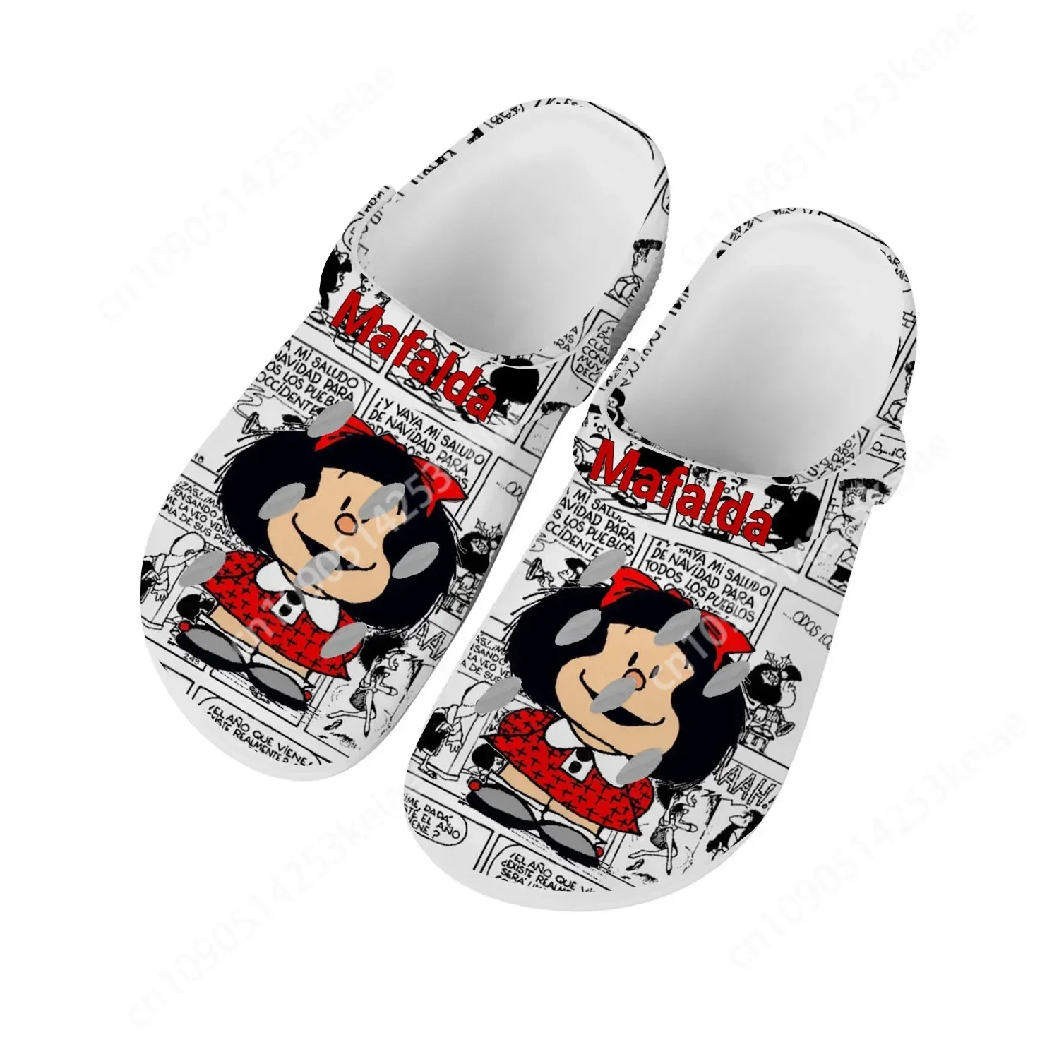 Популярные домашние сабо Mafalda с героями мультфильмов мужские и женские