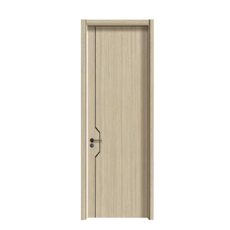 

Carbon crystal wood door minimalist household bedroom door modern simple indoor door new Chinese paint-free flame retardant
