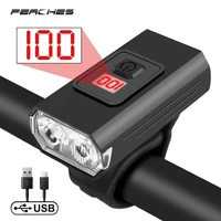 t6 led bicycle light 10w 1200 lumen usb rechargeable power display mtb road bike front light cycling flashlight bike accessories