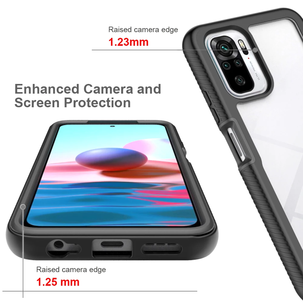 for redmi note 9 9s 9a 9c note 10 case 360 full protection heavy duty bumper phone cover for xiaomi poco m3 x3 nfc mi 10t pro free global shipping