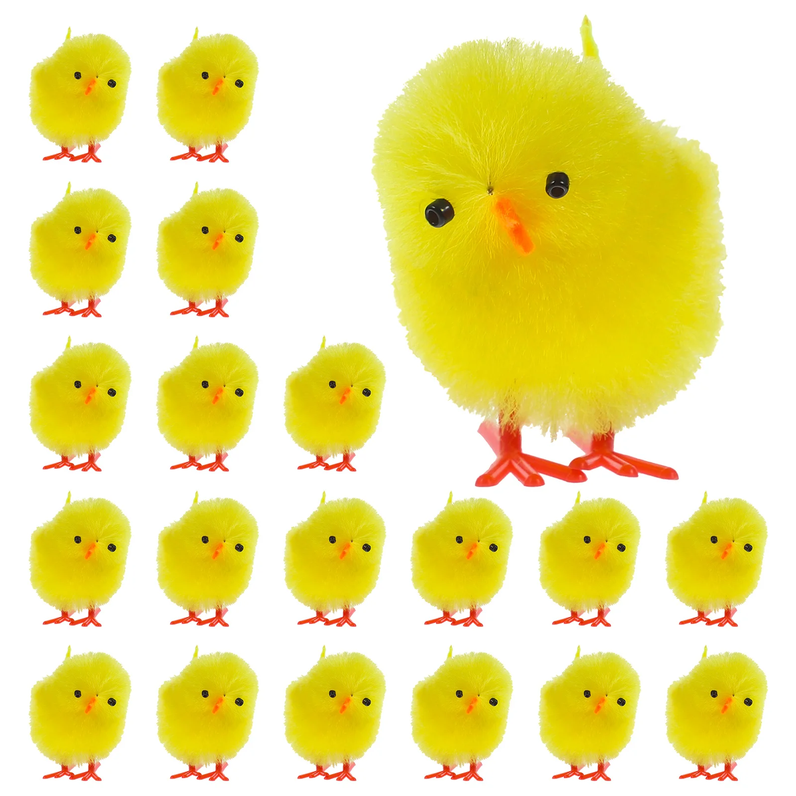 

Chicks Easter Chick Chicken Plush Mini Toy Baby Animal Stuffed Toys Figurines Little Party Decoration Yellow Fluffy Plastic