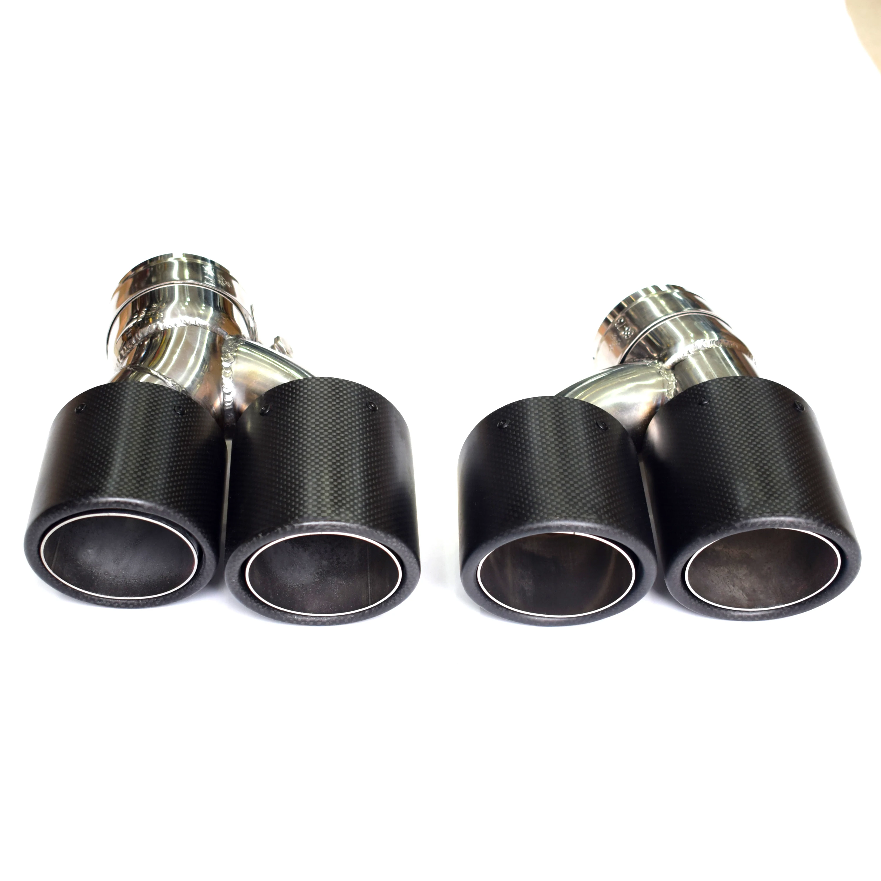 

3.5" (89mm)Outlet Carbon Fiber Exhaust Tip Muffler Tips Dual Pipe Tips