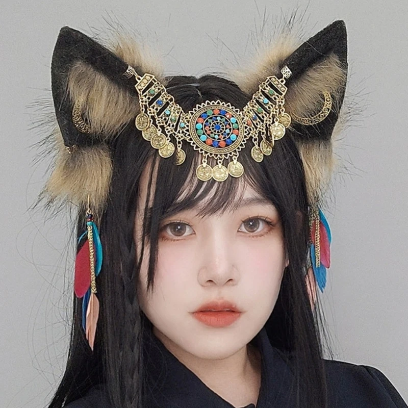

Furry Ear Hairband Anime Headband Girl Hairhoop Comic Shows Party Props Drop Shipping