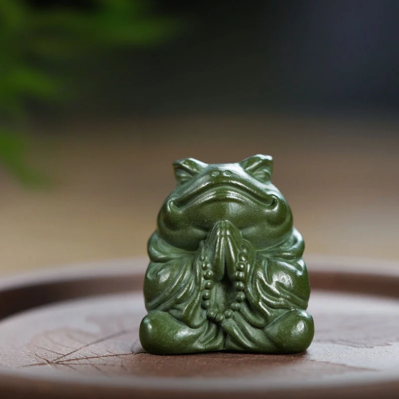 

Антикварная чайная фигурки из пурпурной глины