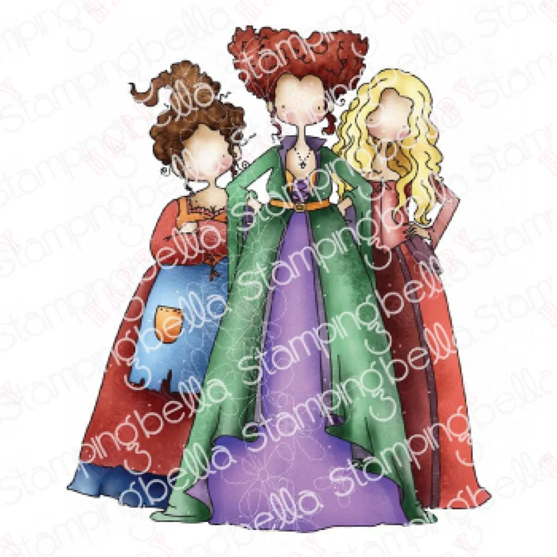 

2022 New Arrival Metal Cutting Dies And Clear Stamps For DIYPhoto Album Handmade Paper Card Decoration Craft Cut Die Witches 3