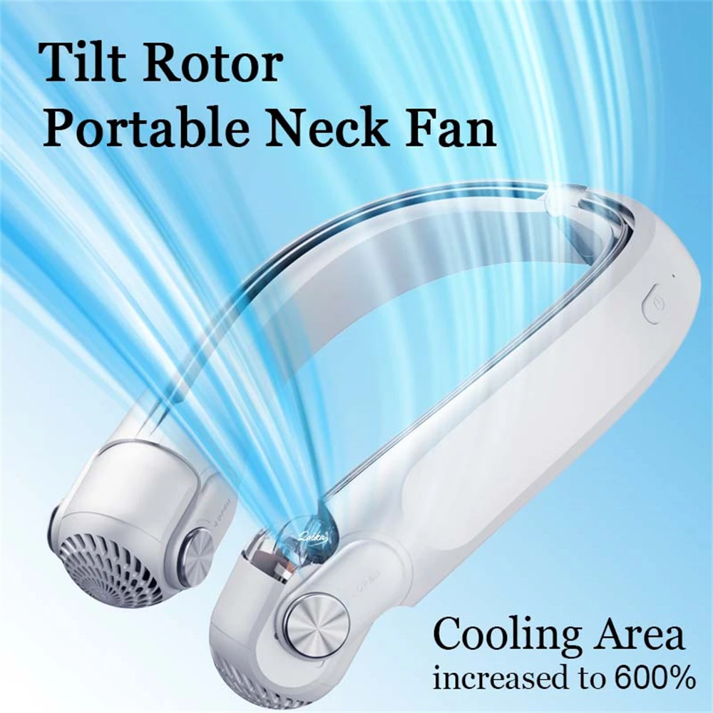 

Paired With Jet Fan Blades Leaf Less Hanging Neck Fan 360 ° Global Cold Air Five Times The Power Of A Turbine Fan Blade Portable