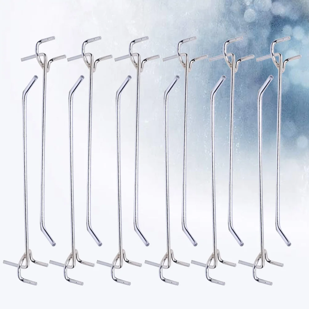 

50pcs Peg Board Shelving Hook Heavy Duty Pegboard Hooks Triangular Hole Hook Hanger for Home Shop Supermarket 7cm
