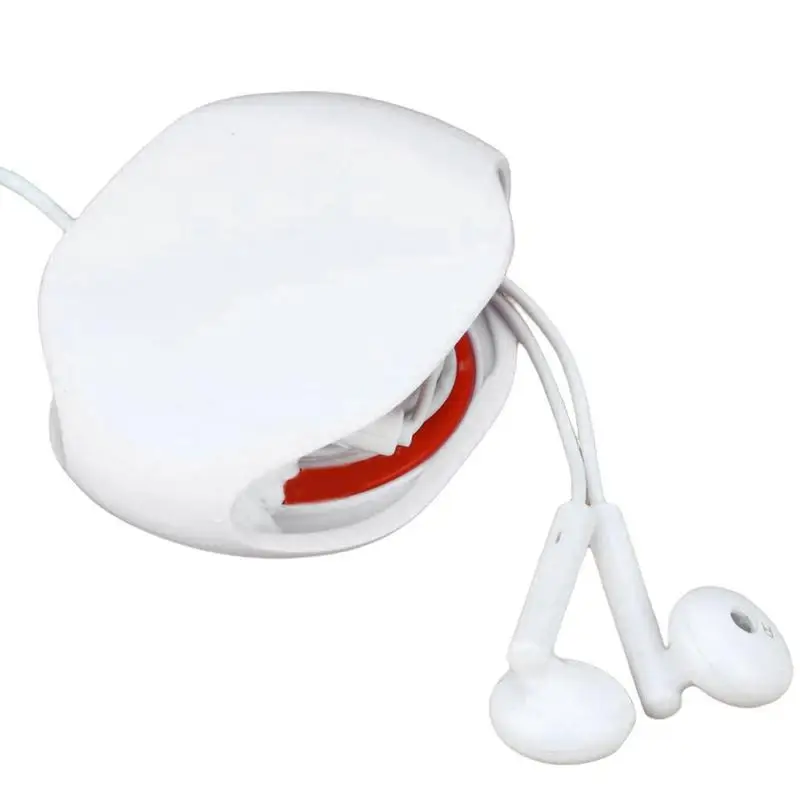 

Earphone Cord Winder Portable Data Cable Storage Box Travel Camping Cord Organizer Winding Supplies For Holding Data Charging