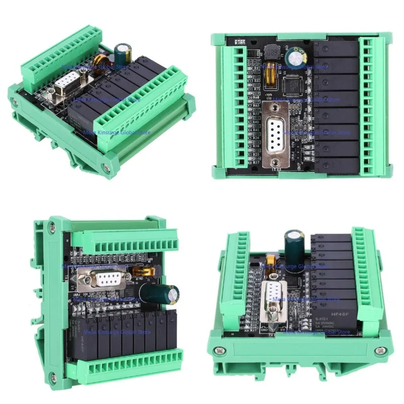 Фото Плата ПЛК FX2N-20MR-232 5A DC24V с корпусом, модуль релейного выхода 12 входов 8 выходов, высокоскоростной аналоговый вход для счетных устройств 2AD 0-10В №1