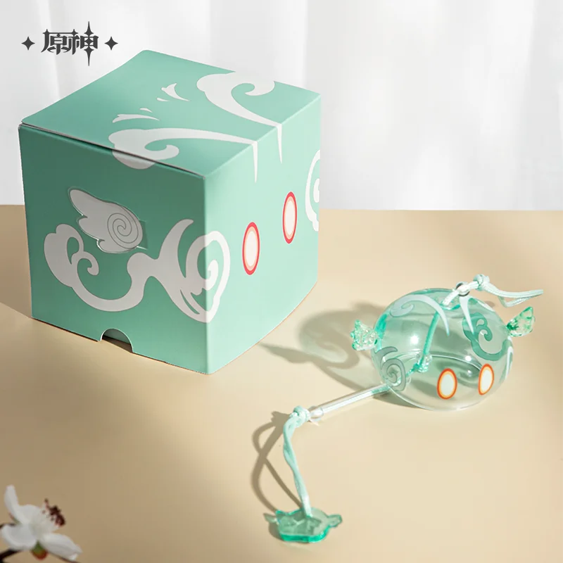 

Ударопрочные ветряные колокольчики Slime Genshin, японские ветряные колокольчики в стиле аниме, слайм из боросиликатного стекла, подвески, новогодние подарки, подвесные украшения