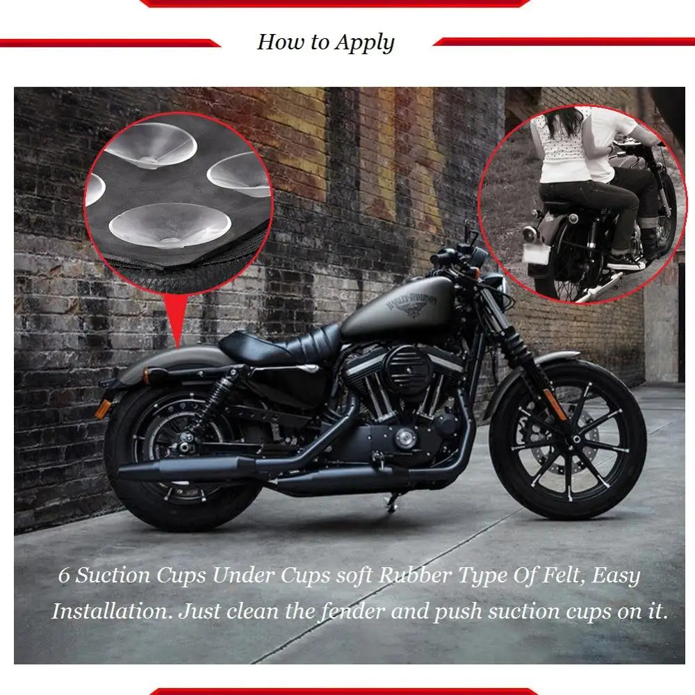 Присоска для мотоцикла прямоугольное заднее ПАССАЖИРСКОЕ СИДЕНЬЕ Harley Davidson Bobber