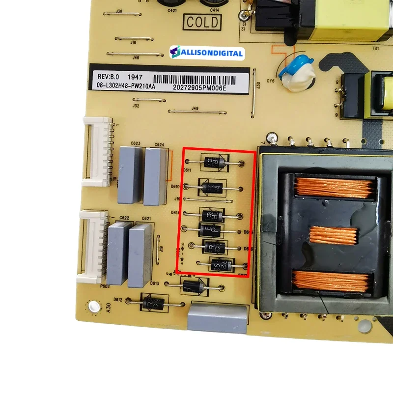 Панель питания 40-L302W4-PWB1CG/PWA/PWD 08-L302W58-PW200AC