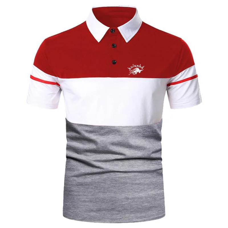

Summer Men Fashion and Casual Short Sleeve Printed Polo Shirt