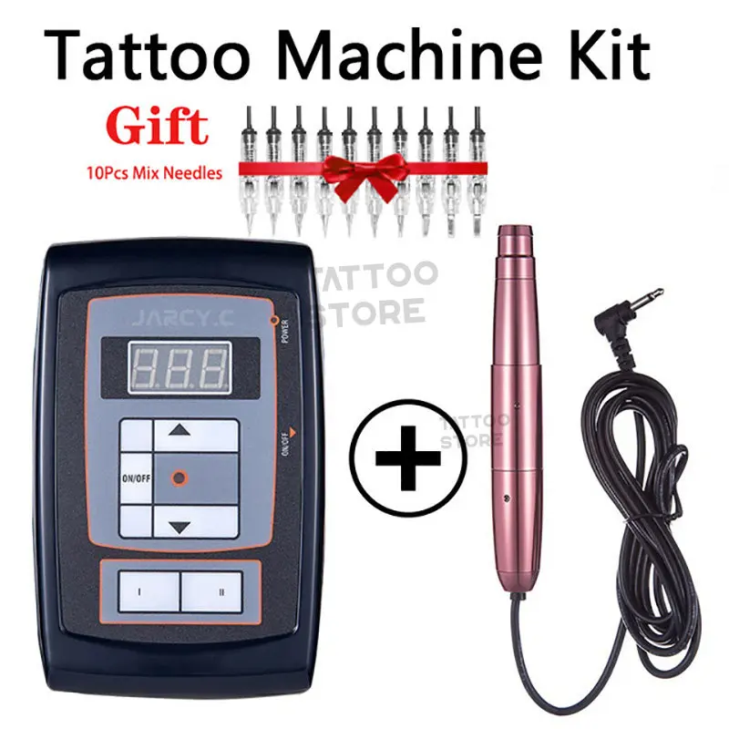 

Digital Tattoo Gun Machine Pen Microblading Permanent Makeup Eyebrows Lips Tattoo Tool RCA Interface for Cartridge Needles