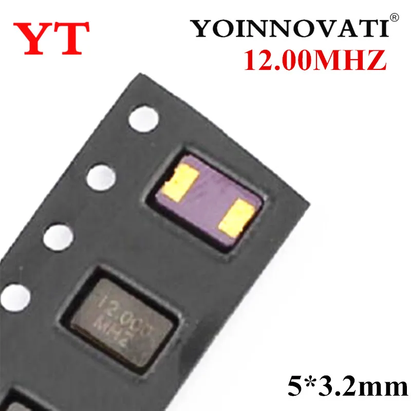 100 шт./лот 5*3,2 мм 5032 2p 12 МГц 12 м 12,000 МГц Пассивный SMD crystal