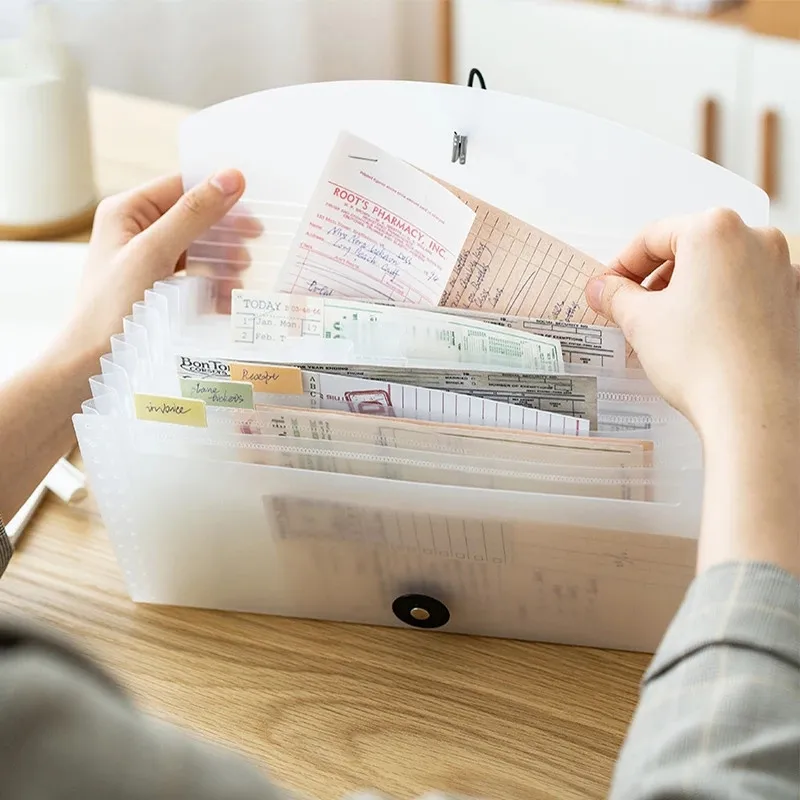 

B5organ Bag File Folder Extension Wallet Bill Receipt File Sorting Organizer Filing Storage Bag Organ Bag For Home School Office