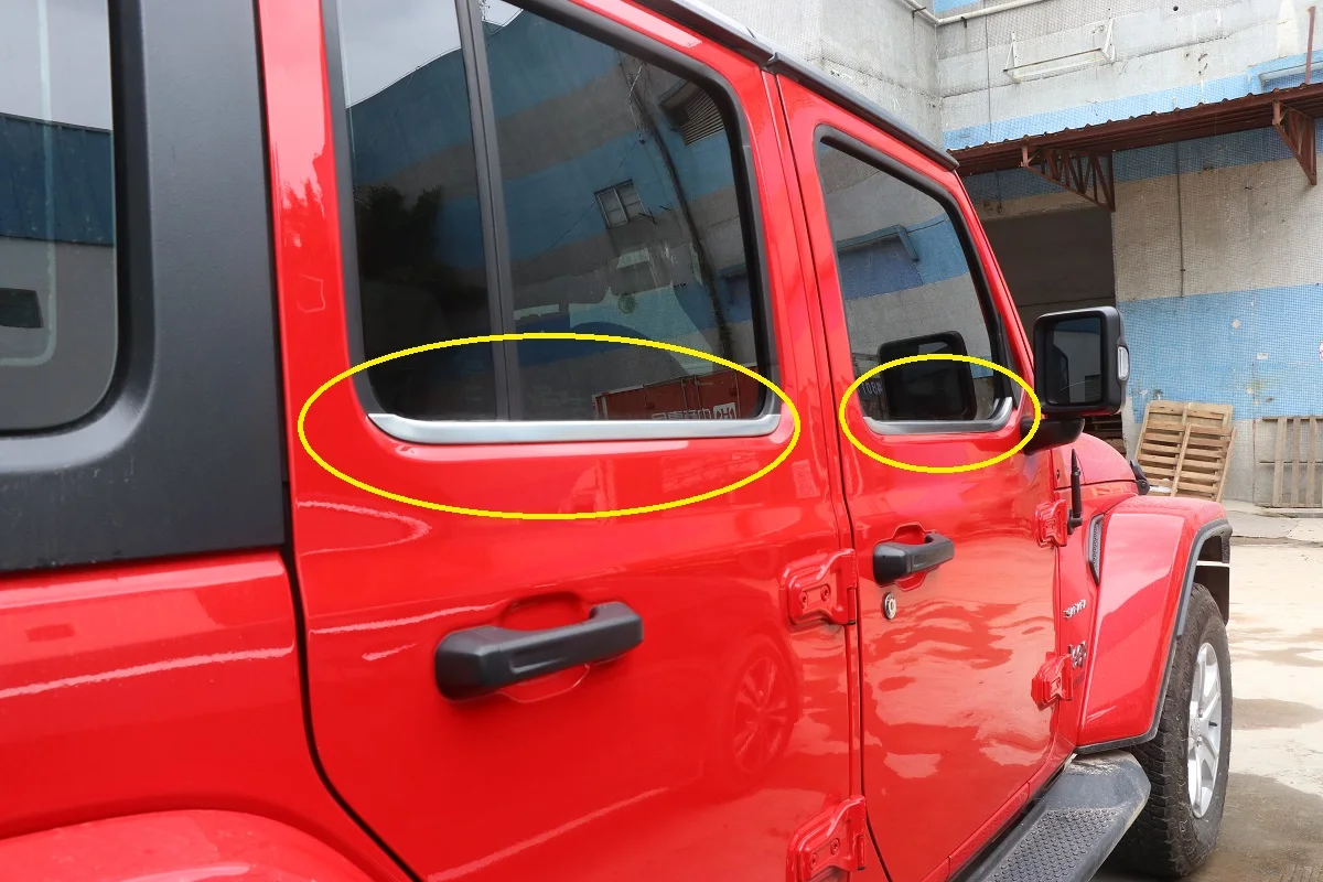 Окошко JL1090 4 двери серебристая линия из нержавеющей стали отделочная полоса для