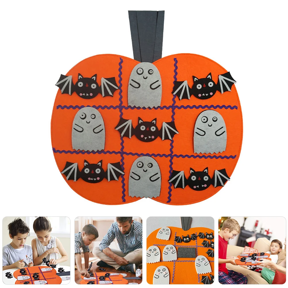 

Funny Halloween Game Mats Chess Board Felt Pumpkin Playthings Crossing Child The Gift