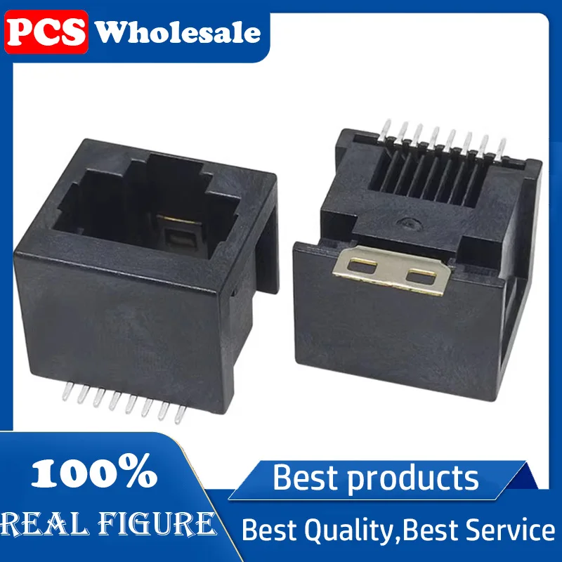 Сетевая розетка RJ45, однопортовая, фотосессия 180 градусов, SMT 52E, плоский разъем, 5 портов, шасси 8P8C