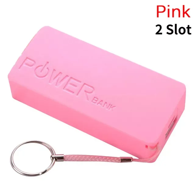 

Battery Storage Box DIY Mobile Power Bank, 5600mAh, 2 Slots, Portable Charging Accessories for iPhone, for Samsung Series