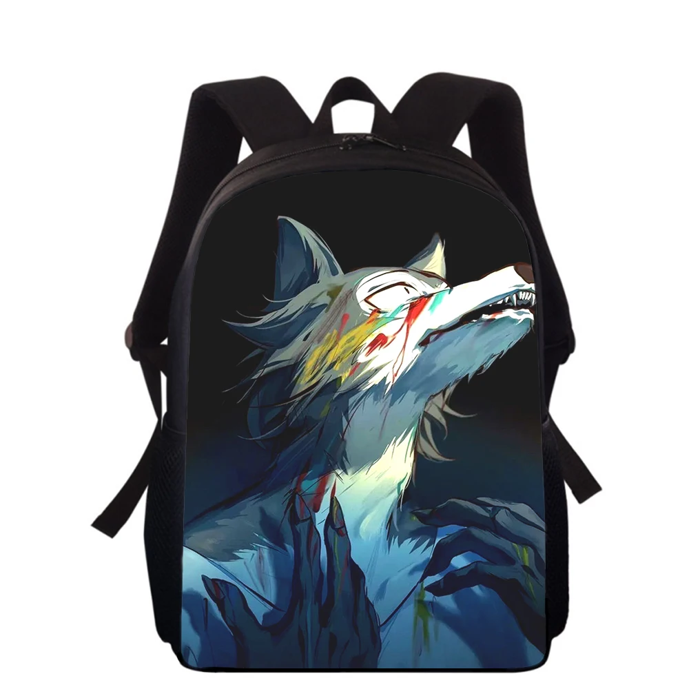 BEASTARS Anime 15” 3D Print Kids Backpack Primary School Bags for Boys Girls Back Pack Students School Book Bags