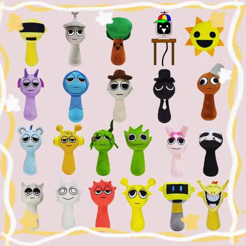 Плюшевая игра Sprunki New Monster Horror мягкая плюшевая игрушка специальный