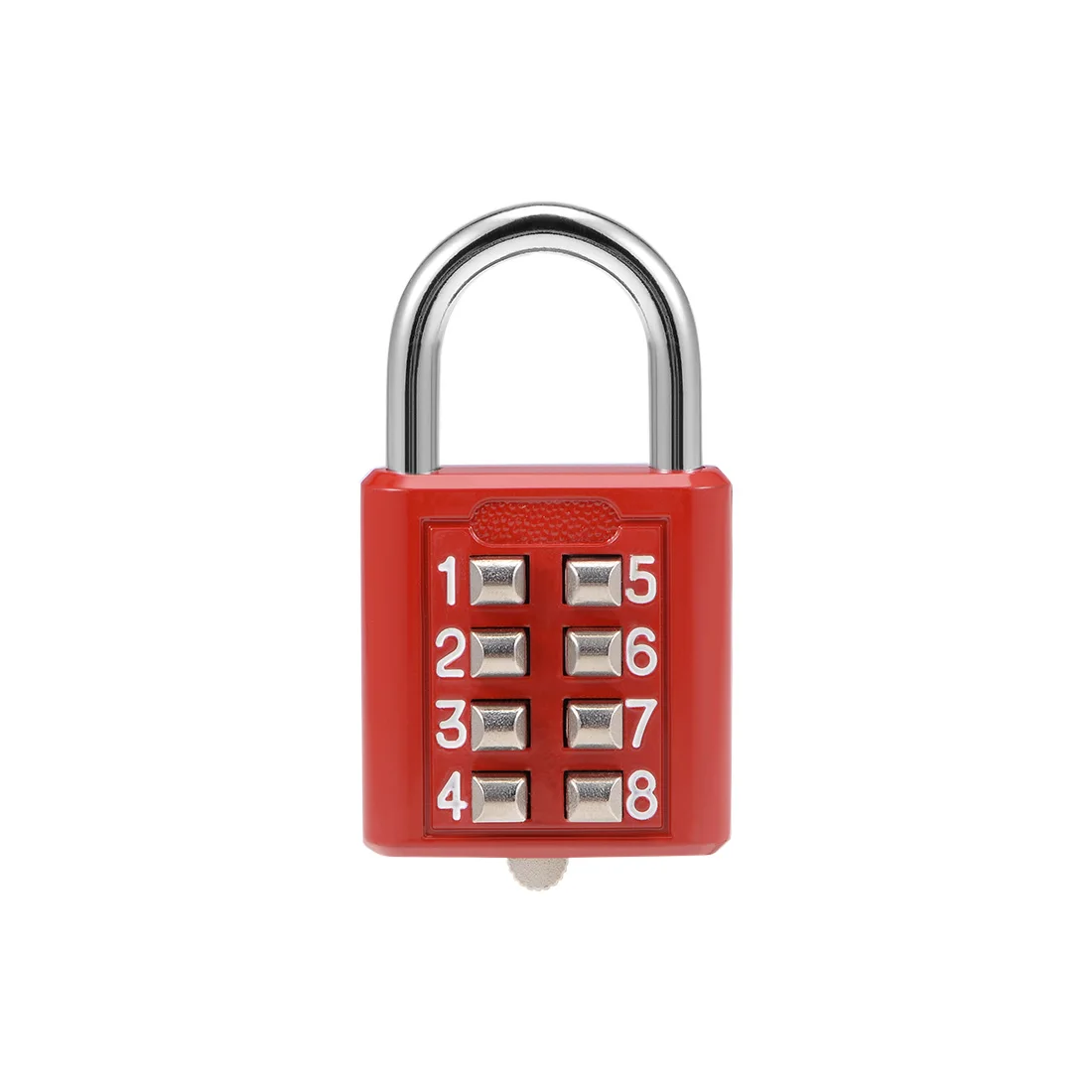 

8-Digit Password Code Combination Padlock Red Suitcase For Luggage Travel Code Smart Lock Code Keyed Anti-thieft Lock