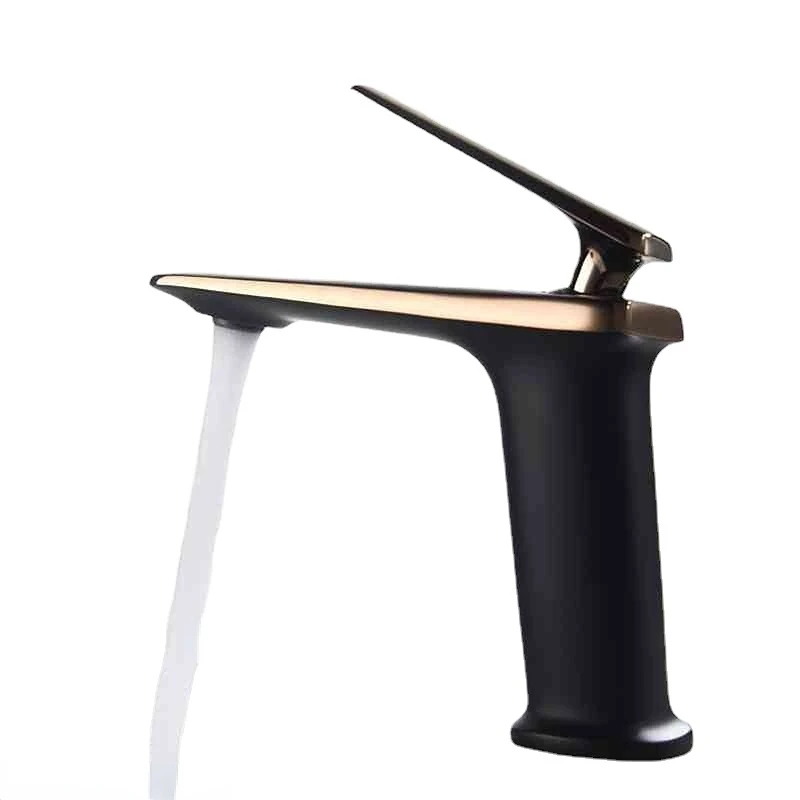 

Hot and Cold Sink Faucet Mixer Bathroom Luxury Basin Faucet White Faucet Washbasin Faucet Luxury Black Rose Gold