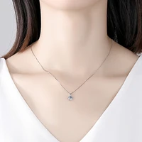 womens jewelry 925 sterling silver 1 carat d color moissanite pendant necklace bridal engagement party high jewelry gifts