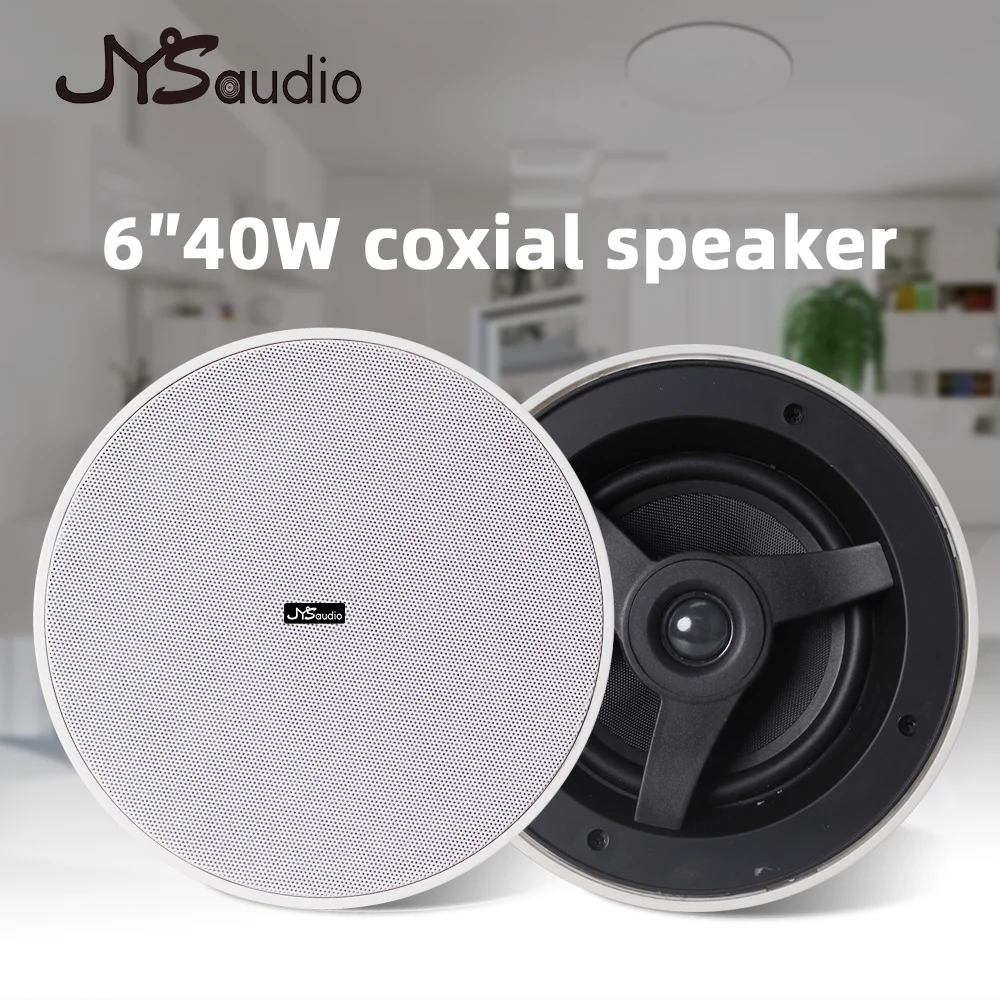 High Quality 6inch 40W Coaxial Ceiling 8ohm Speaker louderspeaker HIFI Indoor Audio Music Stereo Subwoofer Home Theater Bathroom