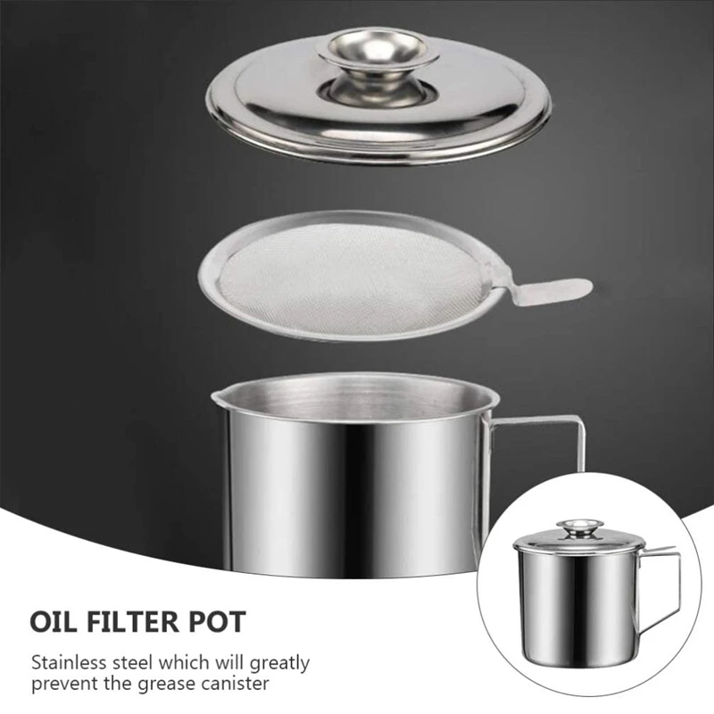 Кастрюля для масляного фильтра из нержавеющей стали контейнер хранения масла с