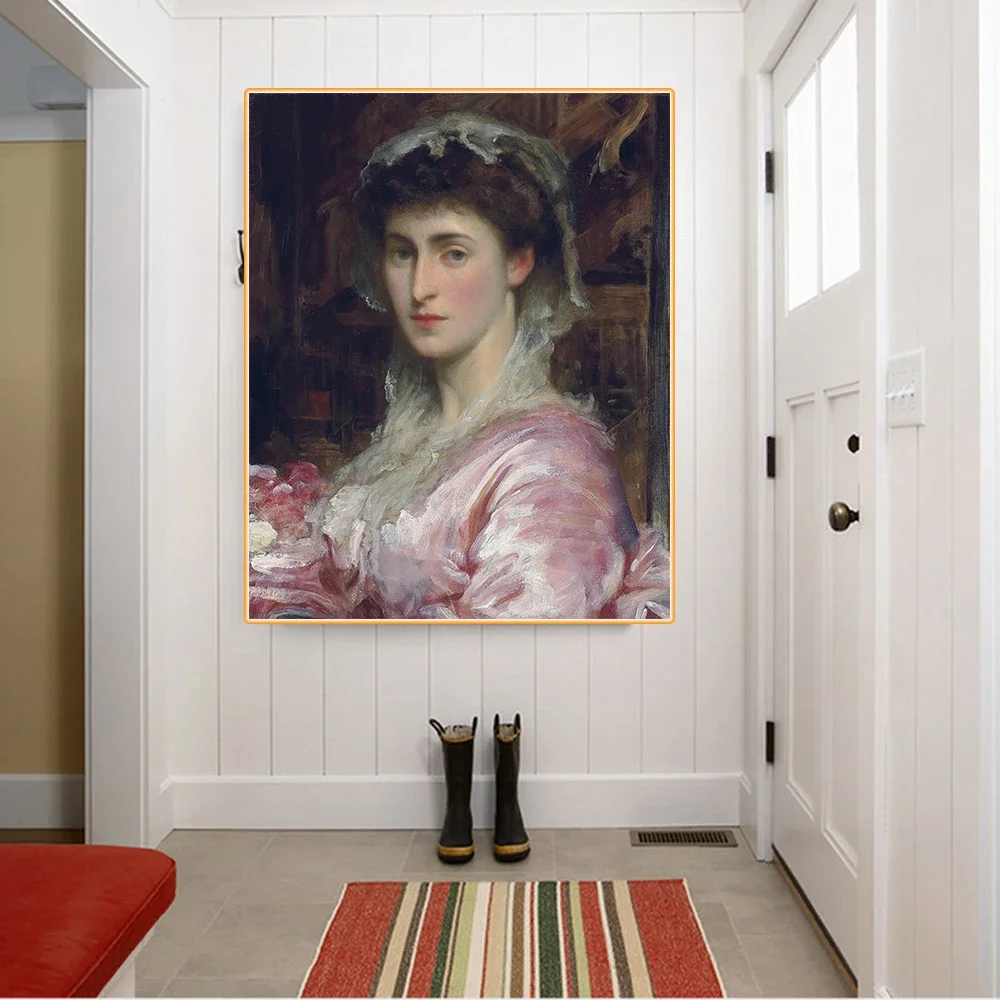 Фредерик Лейтон холст картина маслом Му Сатририс Миссис Генри Эванс Гордон