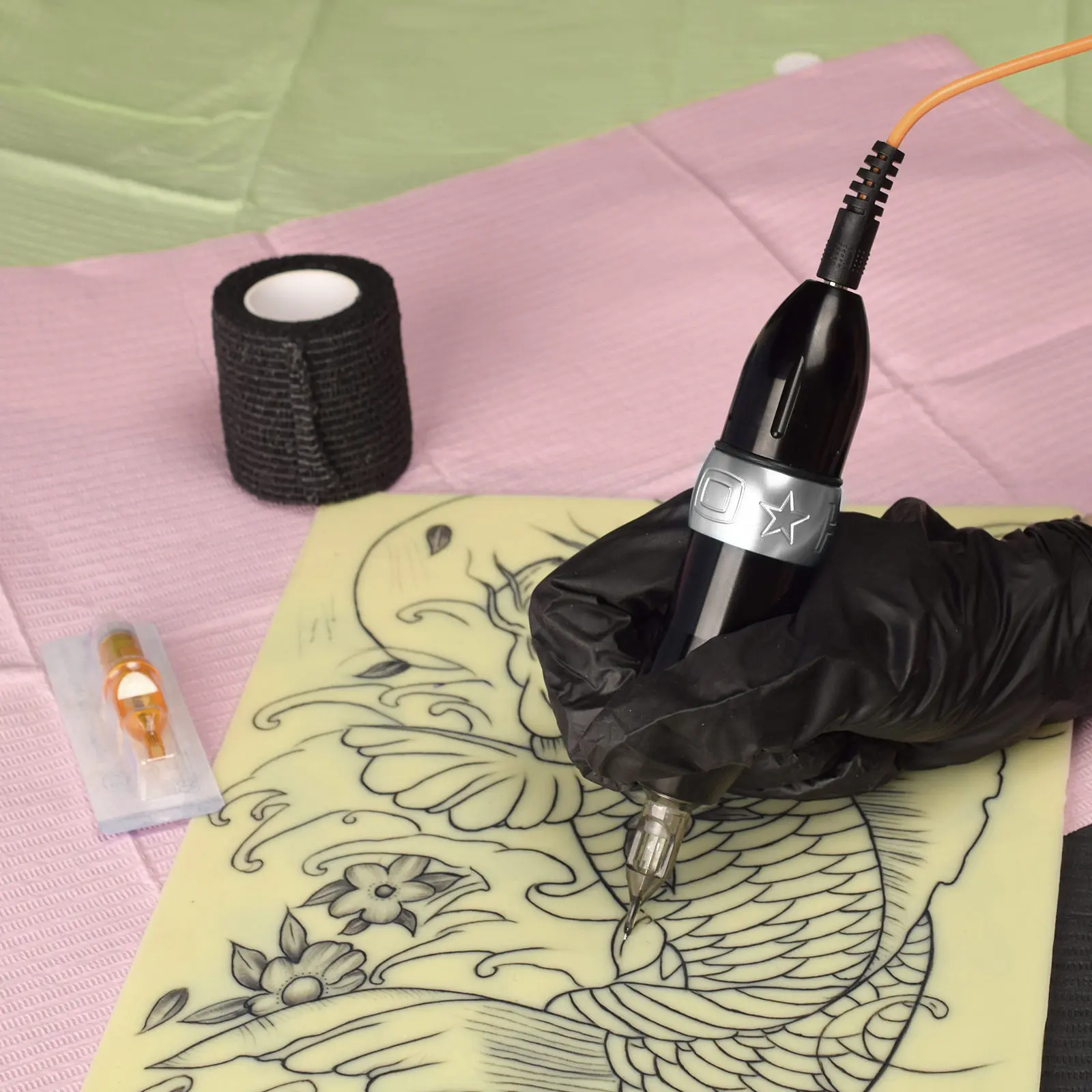 Полный ротационный набор для тату-машинки швейцарский брикет перманентного