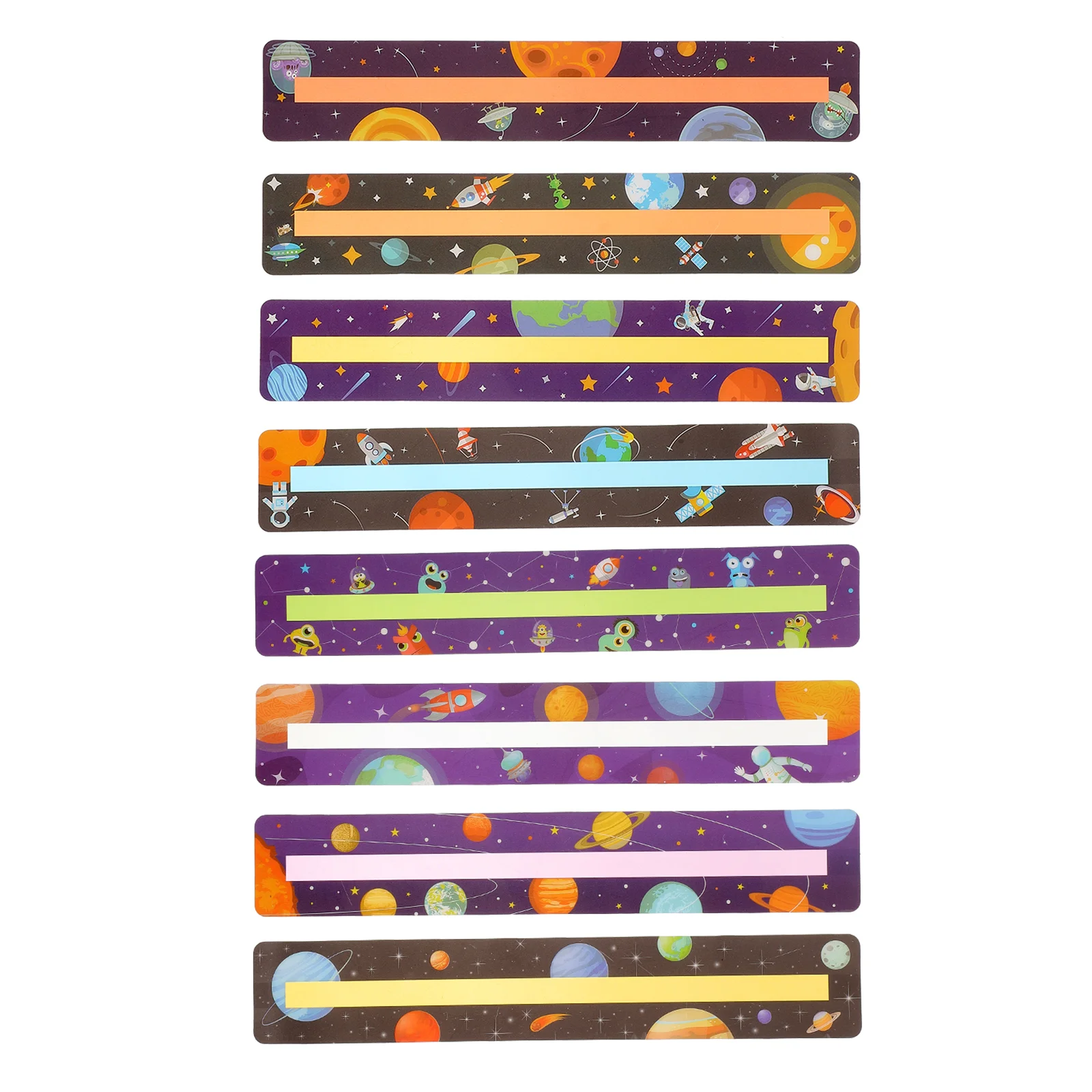 

8pcs Guided Reading Strips Highlight Bookmarks Tracking Book Markers (Assorted Color)