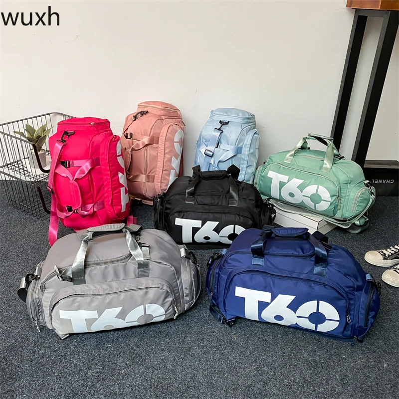 T60 Sports Gym Bag Waterproof SportsT60  Bags for Men Fitness Women Yoga Training Handbag with Shoe Compartment Travel Sac De Sp