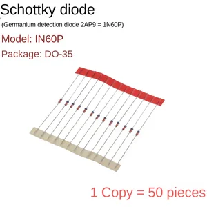 (50pcs) Diode Schottky 2ap9 = 1n60p in60p tressage