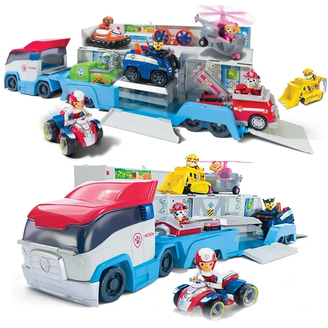 

New Pawed Patrolling Toy Sets Unit Rescue Big Bus Toys Action Figures Model Ryder Vehicle Car and Puppy Kids Birthday Gift