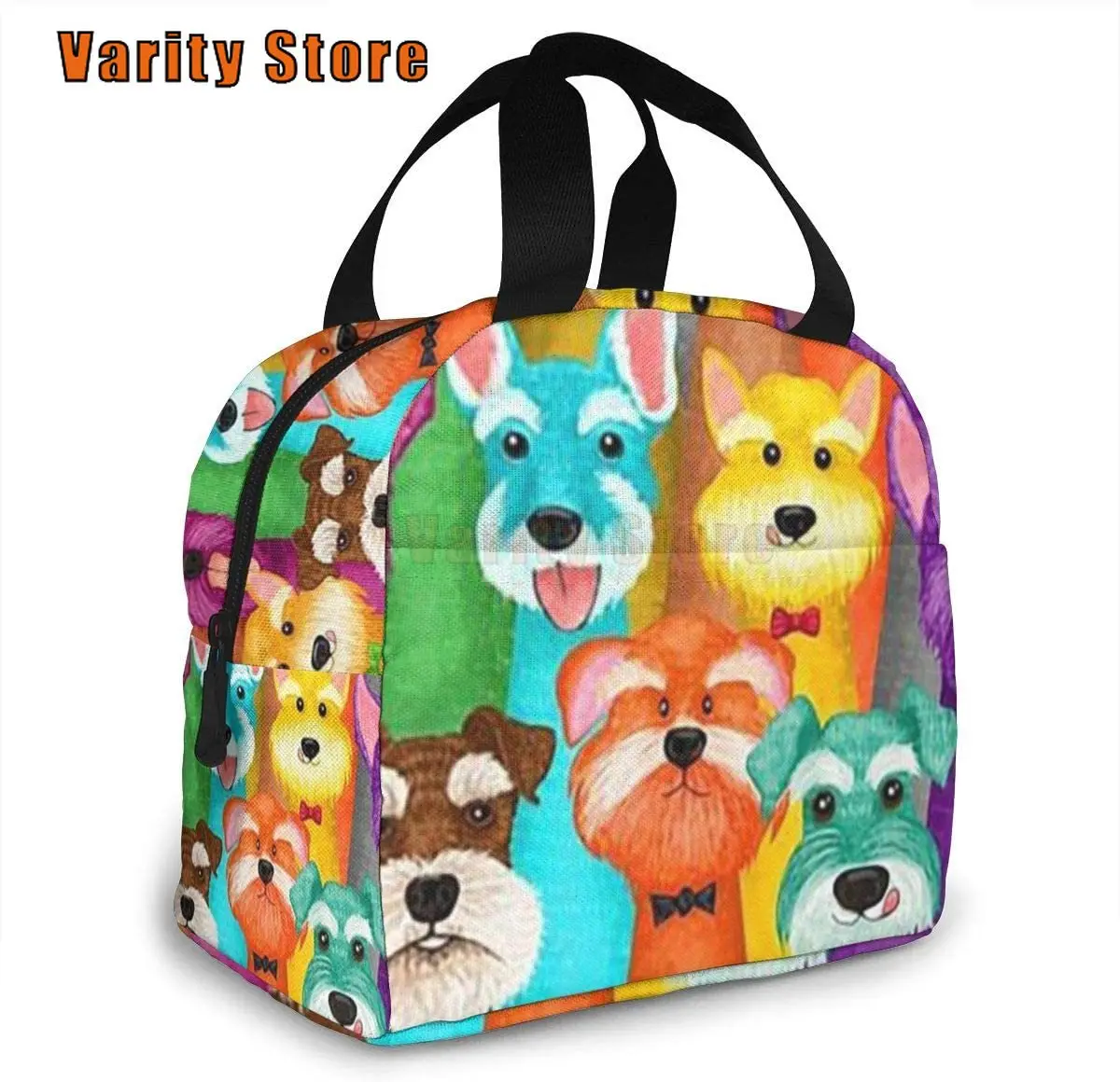

Funny Cute Dogs Insulated Lunch Bag Portable Thermal Cooler Box Reusable Picnic Tote Bento Bag For Men Women Kids Work School