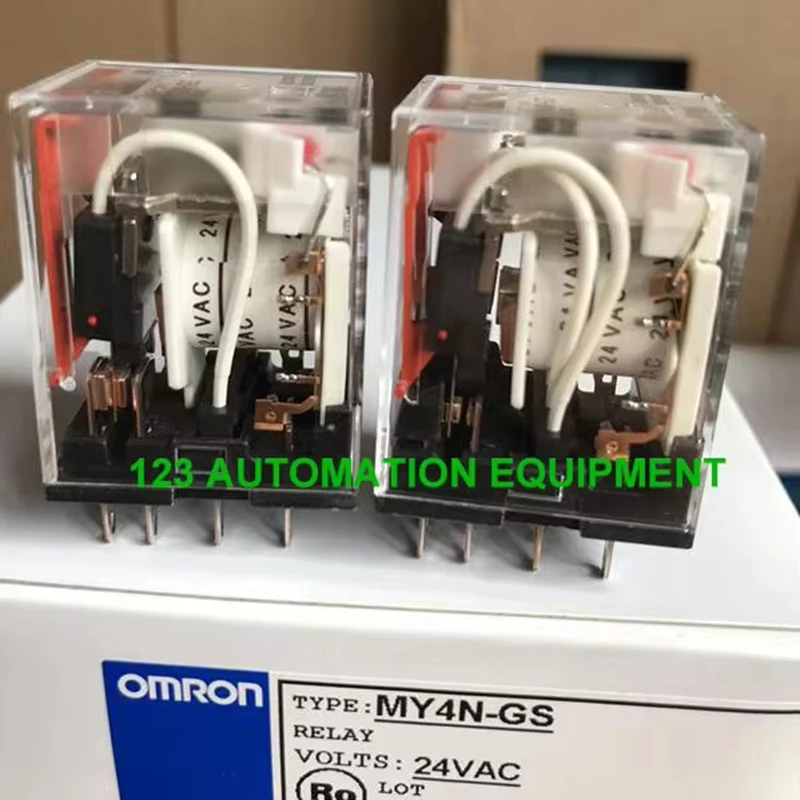 10 шт Оригинальные новые реле Omron MY4N-GS 24VAC 100/110VAC